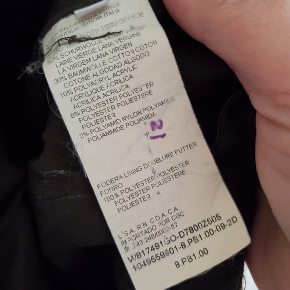 VALENTINO Virgin Wool Knee-Length Skirt size 8 brown - Picture 7 of 8